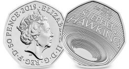 霍金逝世一週年紀念：英國發行 50 便士「黑洞硬幣」